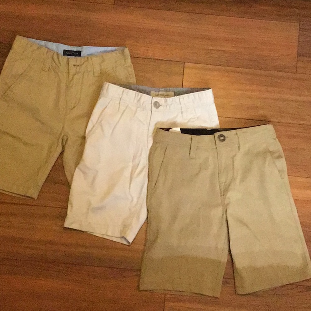 Four pair dress shorts.  Volcom, CK & Nautica.